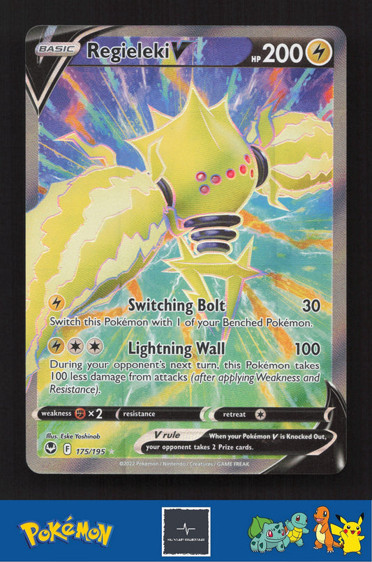 2022 Pokemon SWSH Silver Tempest 175/195 Regieleki V