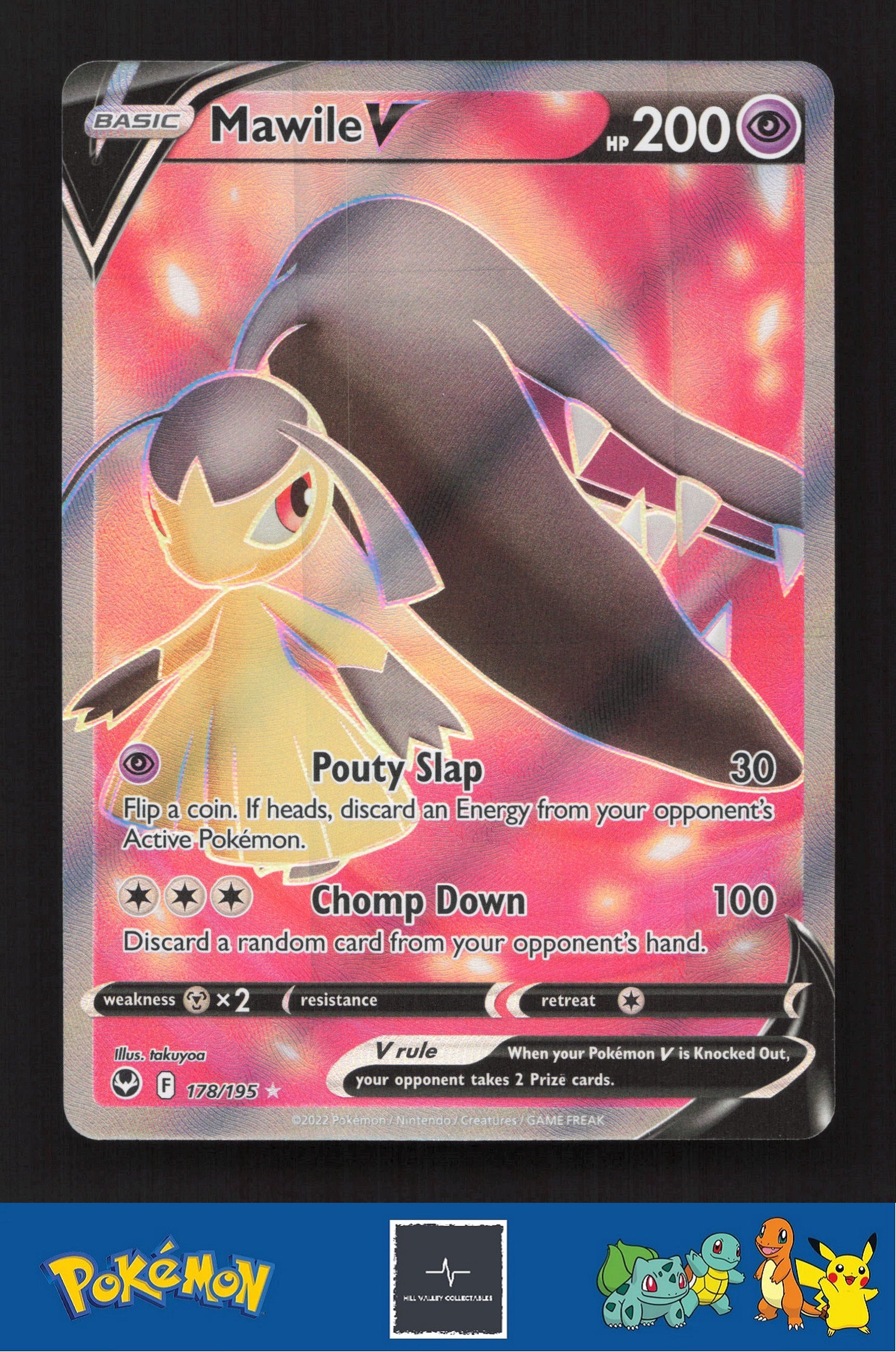 2022 Pokemon SWSH Silver Tempest 178/195 Mawile V