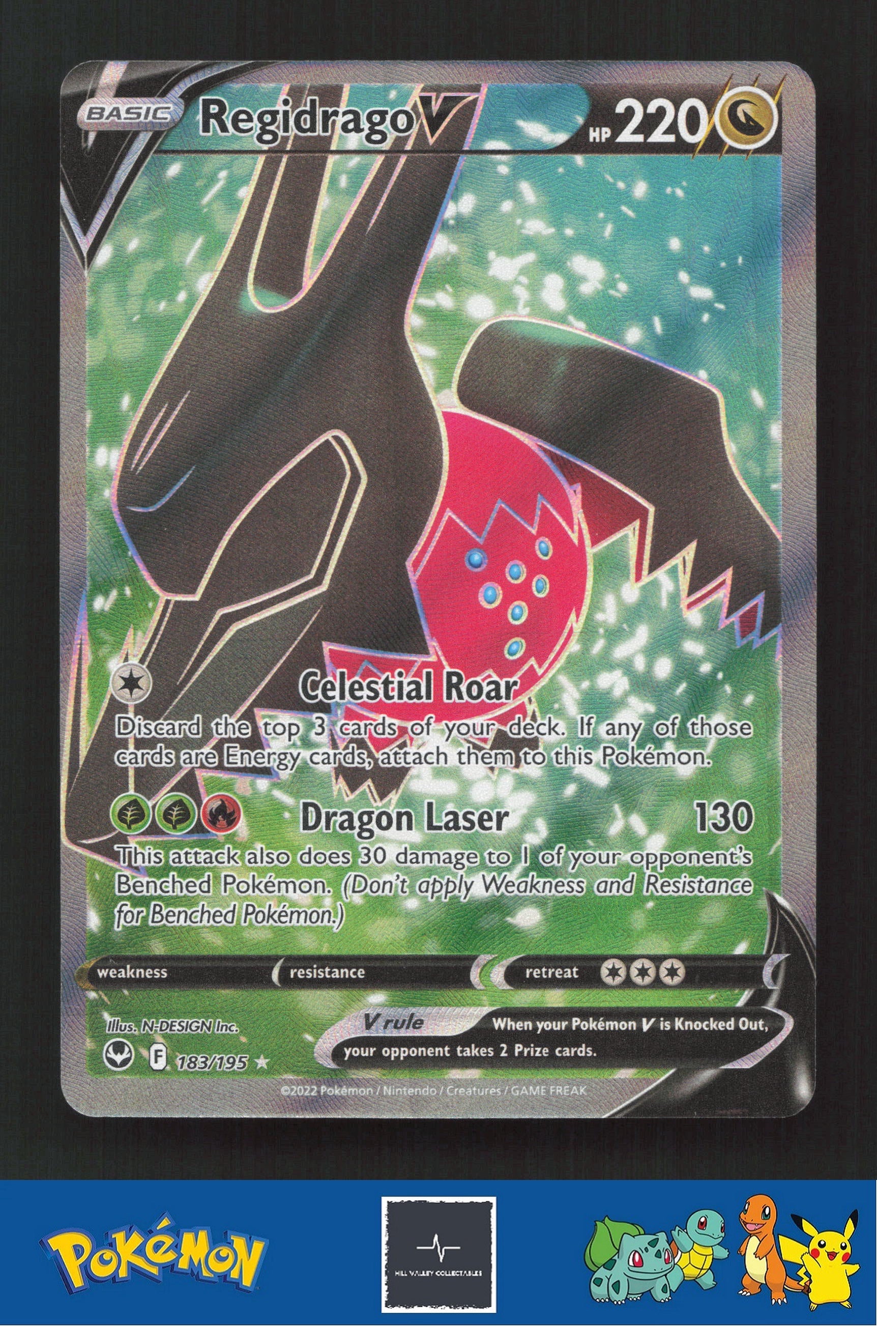 2022 Pokemon SWSH Silver Tempest 183/195 Regidrago V