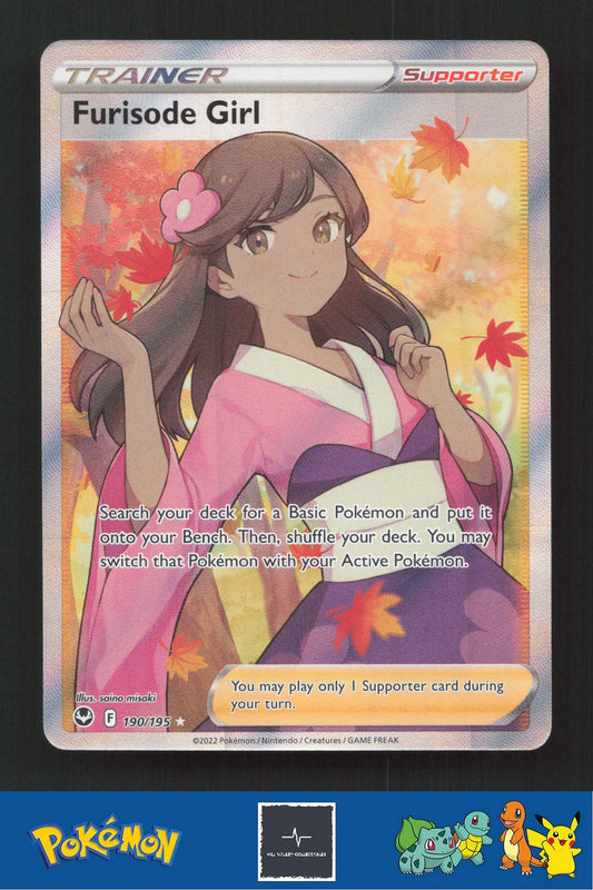 2022 Pokemon SWSH Silver Tempest 190/195 Furisode Girl