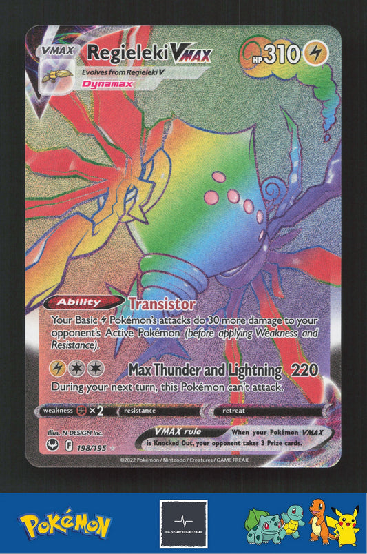 2022 Pokemon SWSH Silver Tempest 198/195 Regieleki Vstar