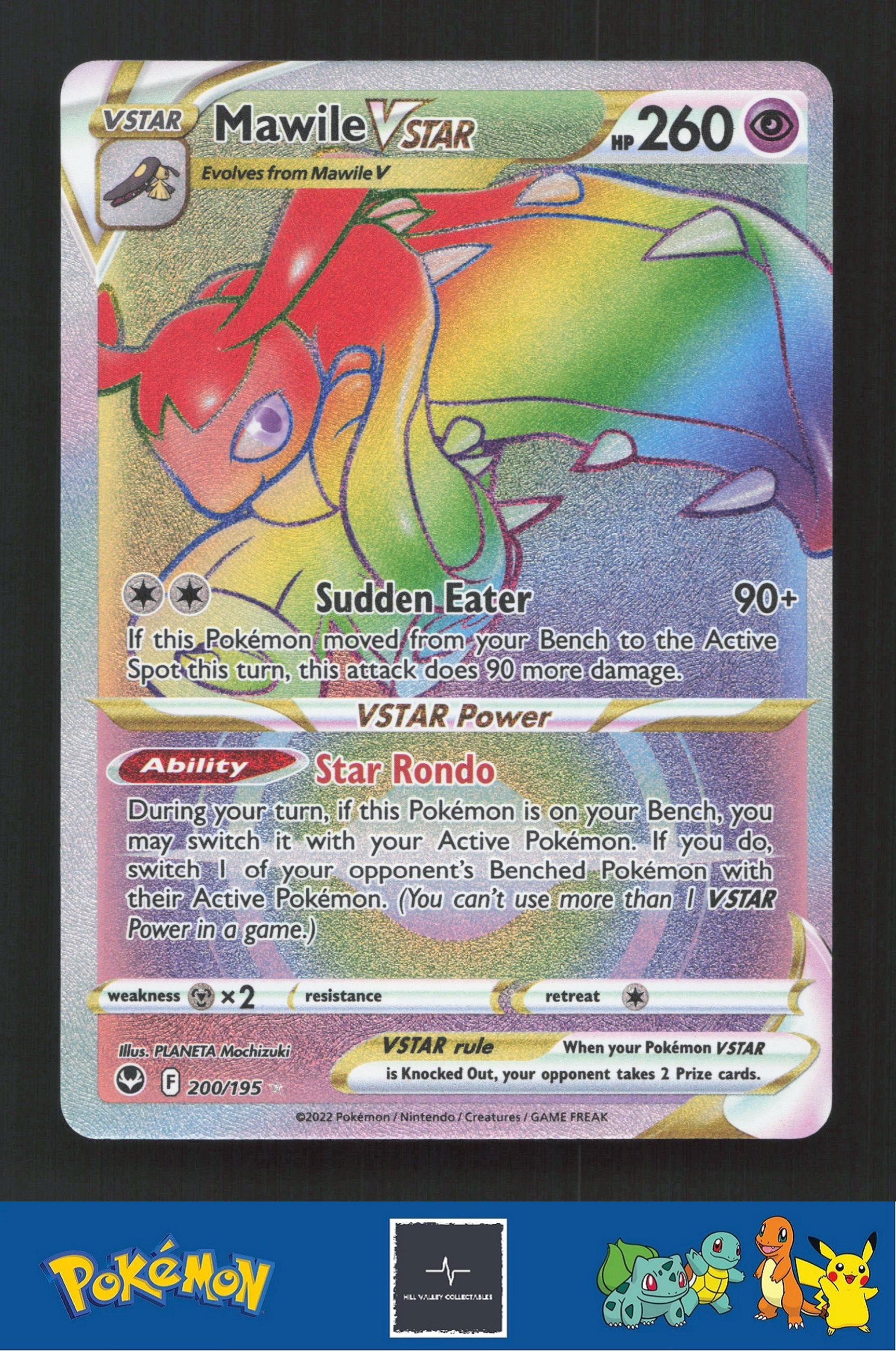 2022 Pokemon SWSH Silver Tempest 200/195 Mawile Vstar