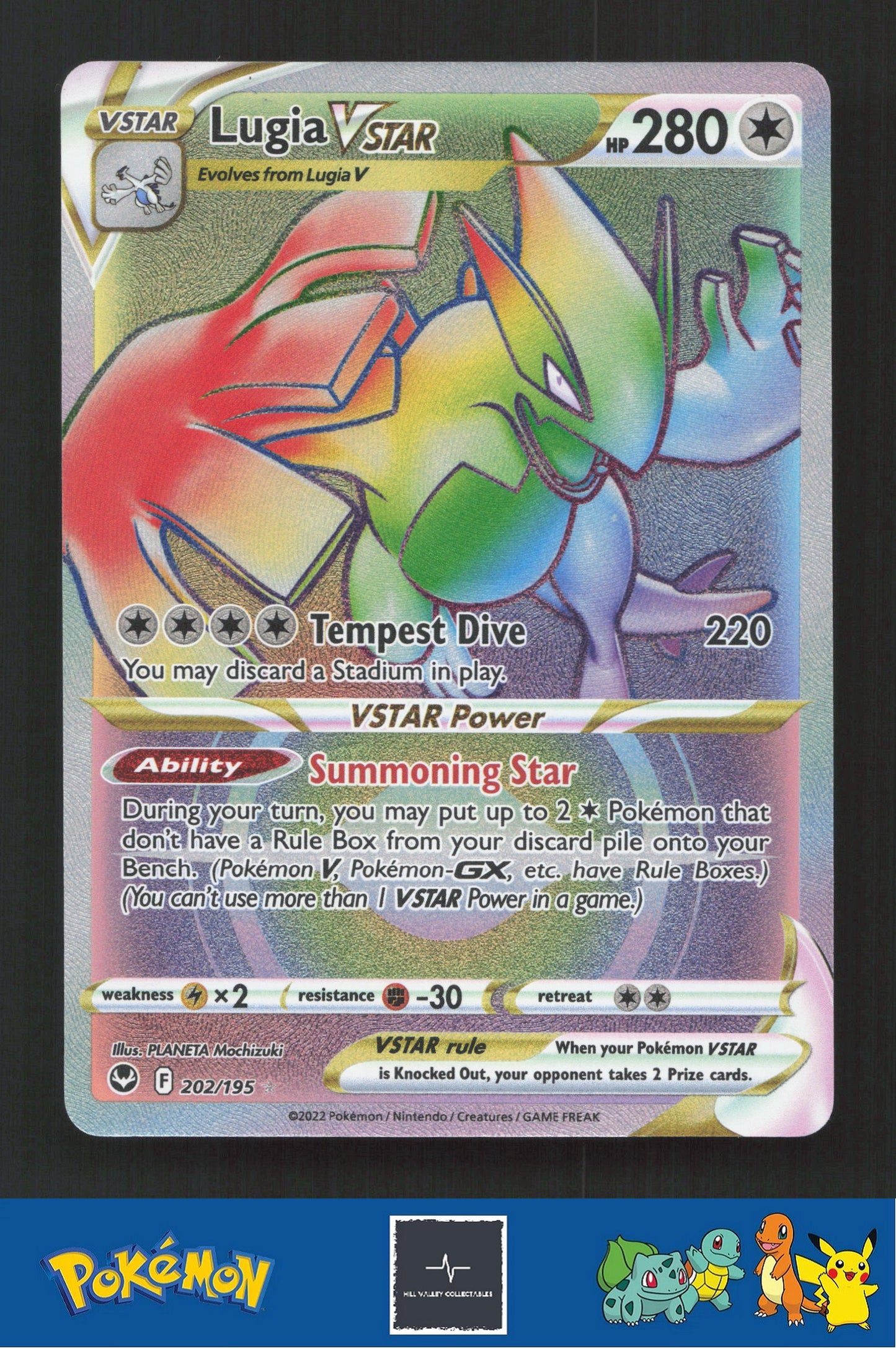 2022 Pokemon SWSH Silver Tempest 202/195 Lugia Vstar