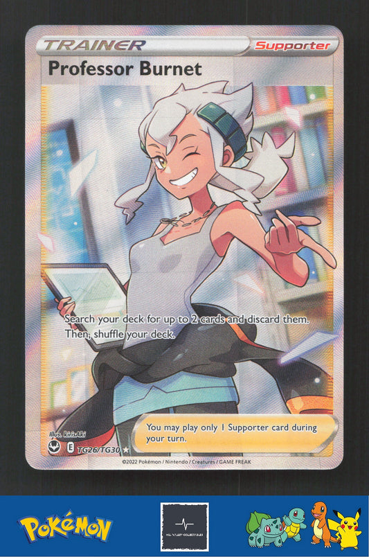 2022 Pokemon SWSH Silver Tempest TG26/TG30 Professor Burnet