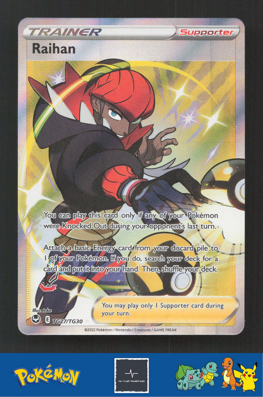 2022 Pokemon SWSH Silver Tempest TG27/TG30 Raihan