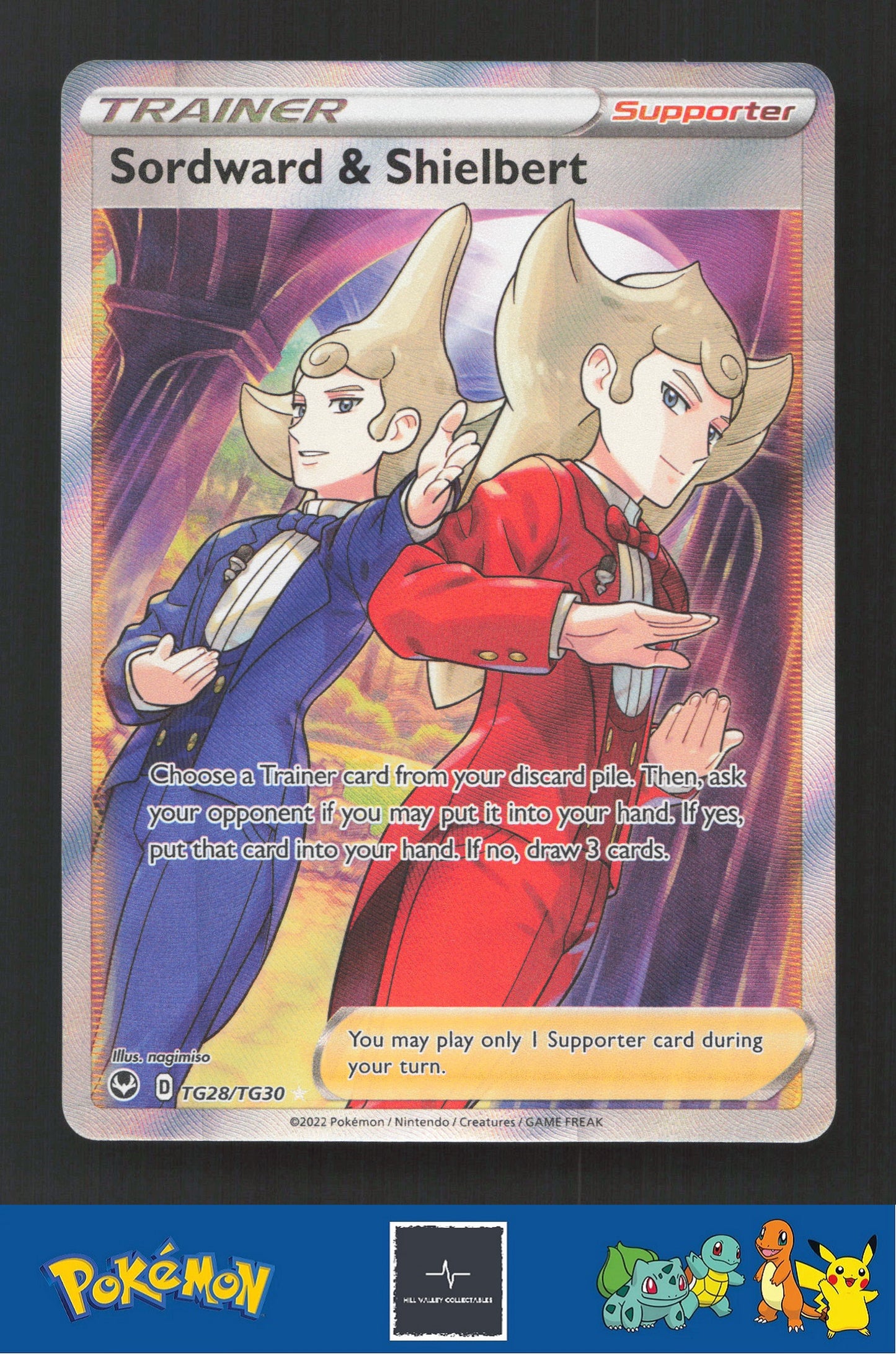 2022 Pokemon SWSH Silver Tempest TG28/TG30 Sordward & Shielbert