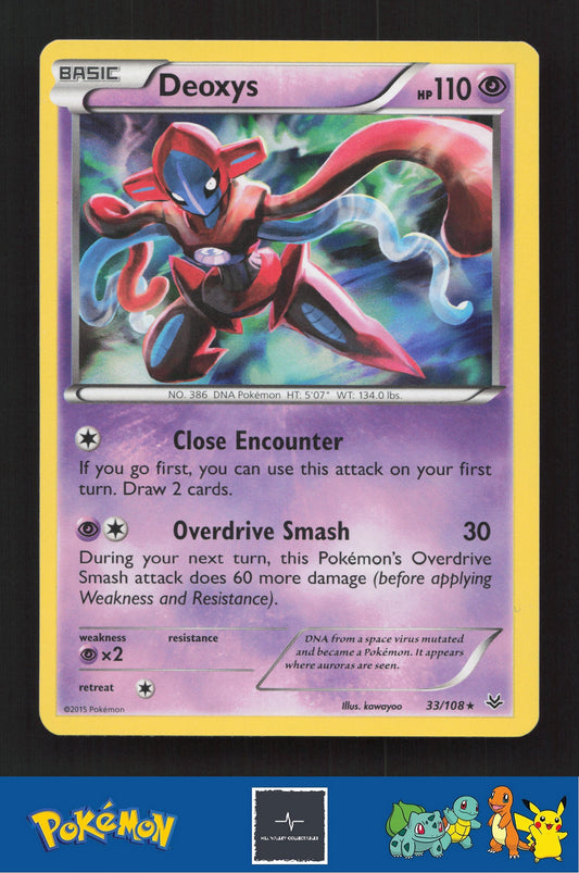 2015 Pokemon XY Roaring Skies 33/108 Deoxys Holo