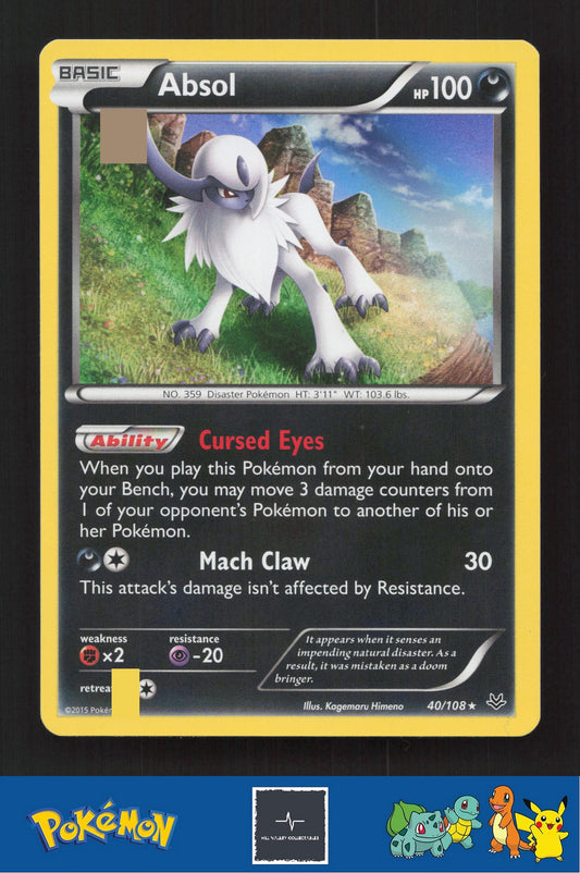 2015 Pokemon XY Roaring Skies 40/108 Absol Holo