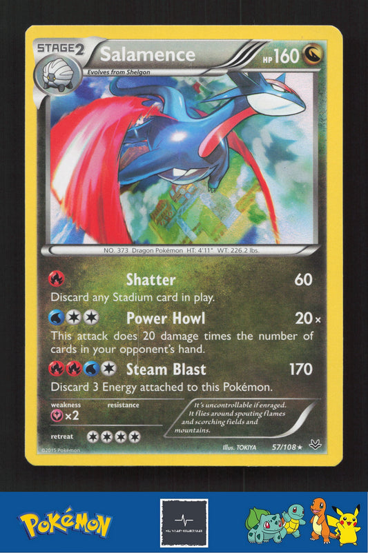 2015 Pokemon XY Roaring Skies 57/108 Salamence Holo