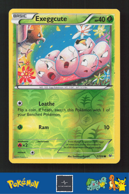 2015 Pokemon XY Roaring Skies 1/108 Exeggcute Reverse
