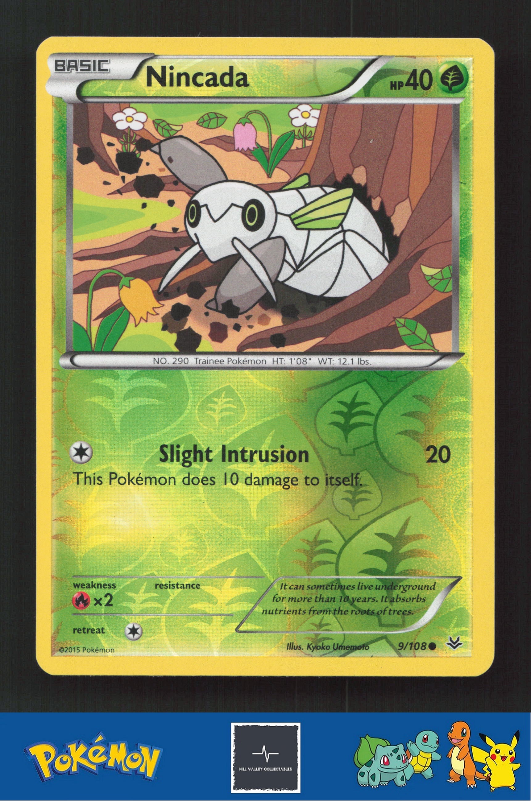 2015 Pokemon XY Roaring Skies 9/108 Nincada Reverse