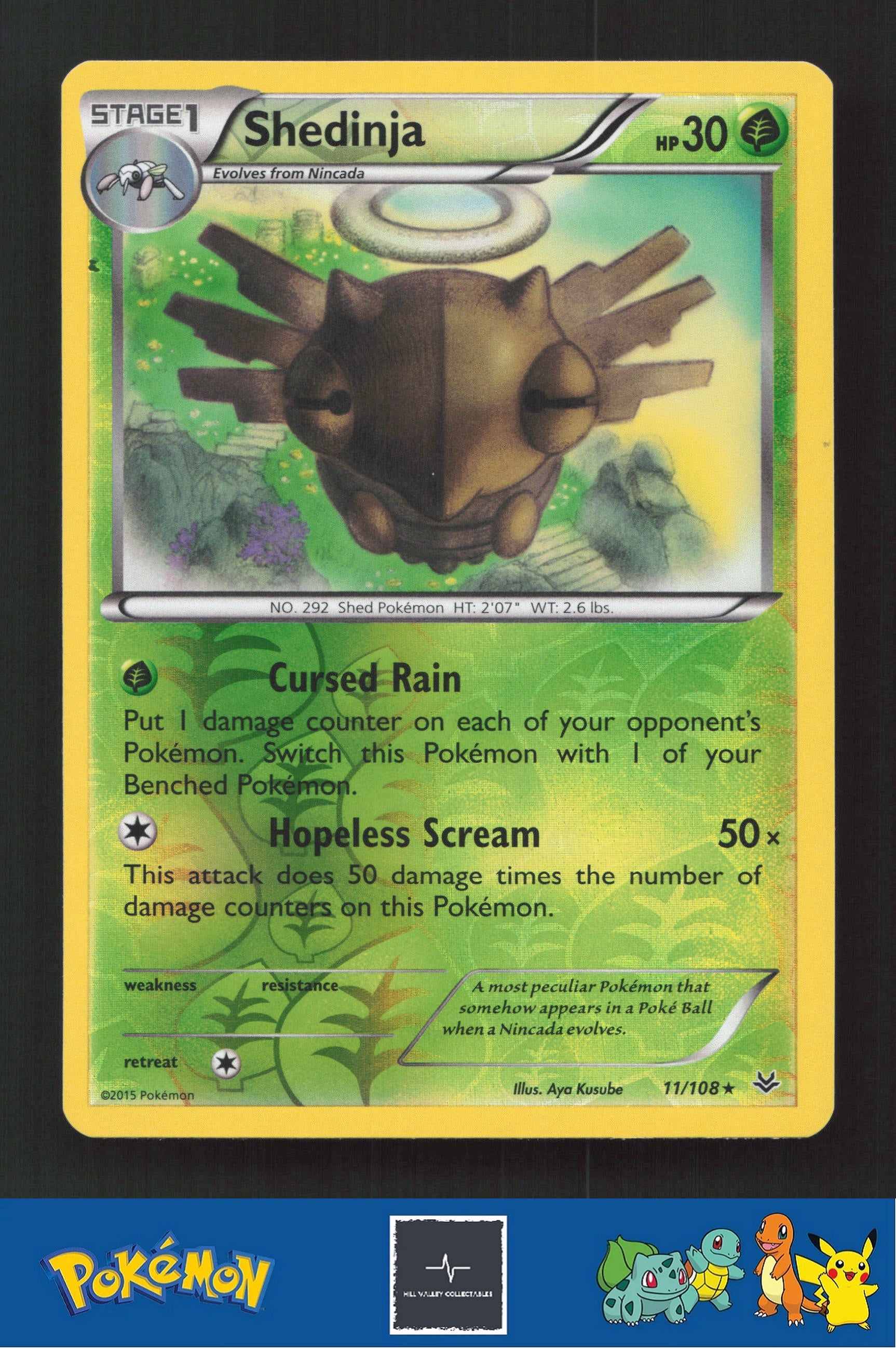 2015 Pokemon XY Roaring Skies 11/108 Shedinja Reverse