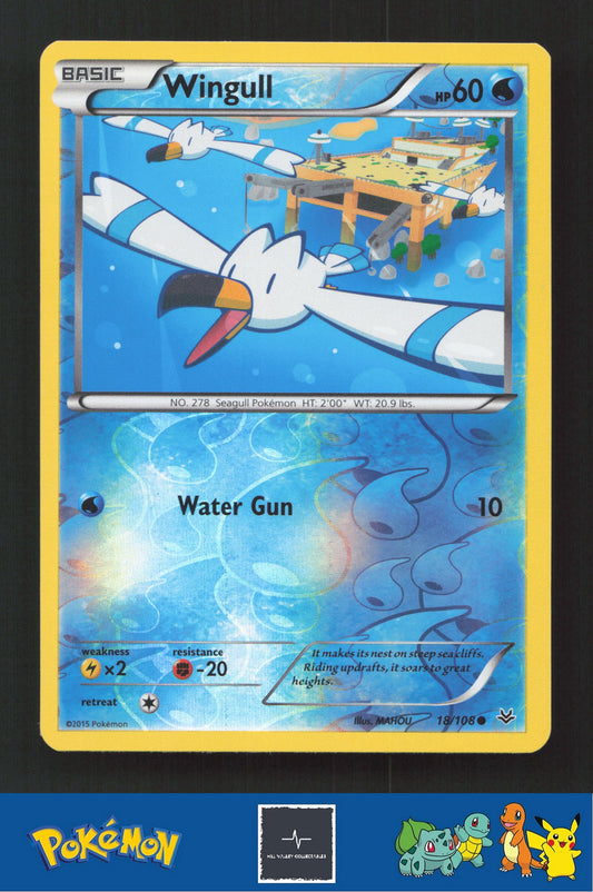 2015 Pokemon XY Roaring Skies 18/108 Wingull (MAHOU) Reverse