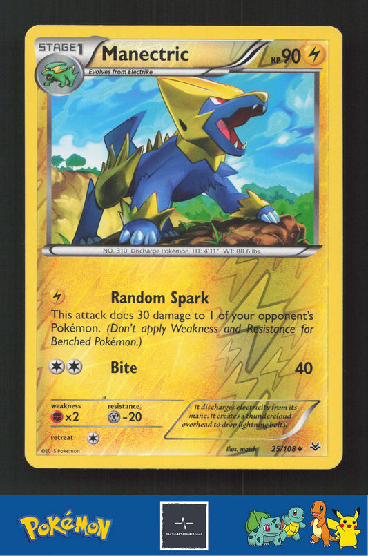 2015 Pokemon XY Roaring Skies 25/108 Manectric Reverse