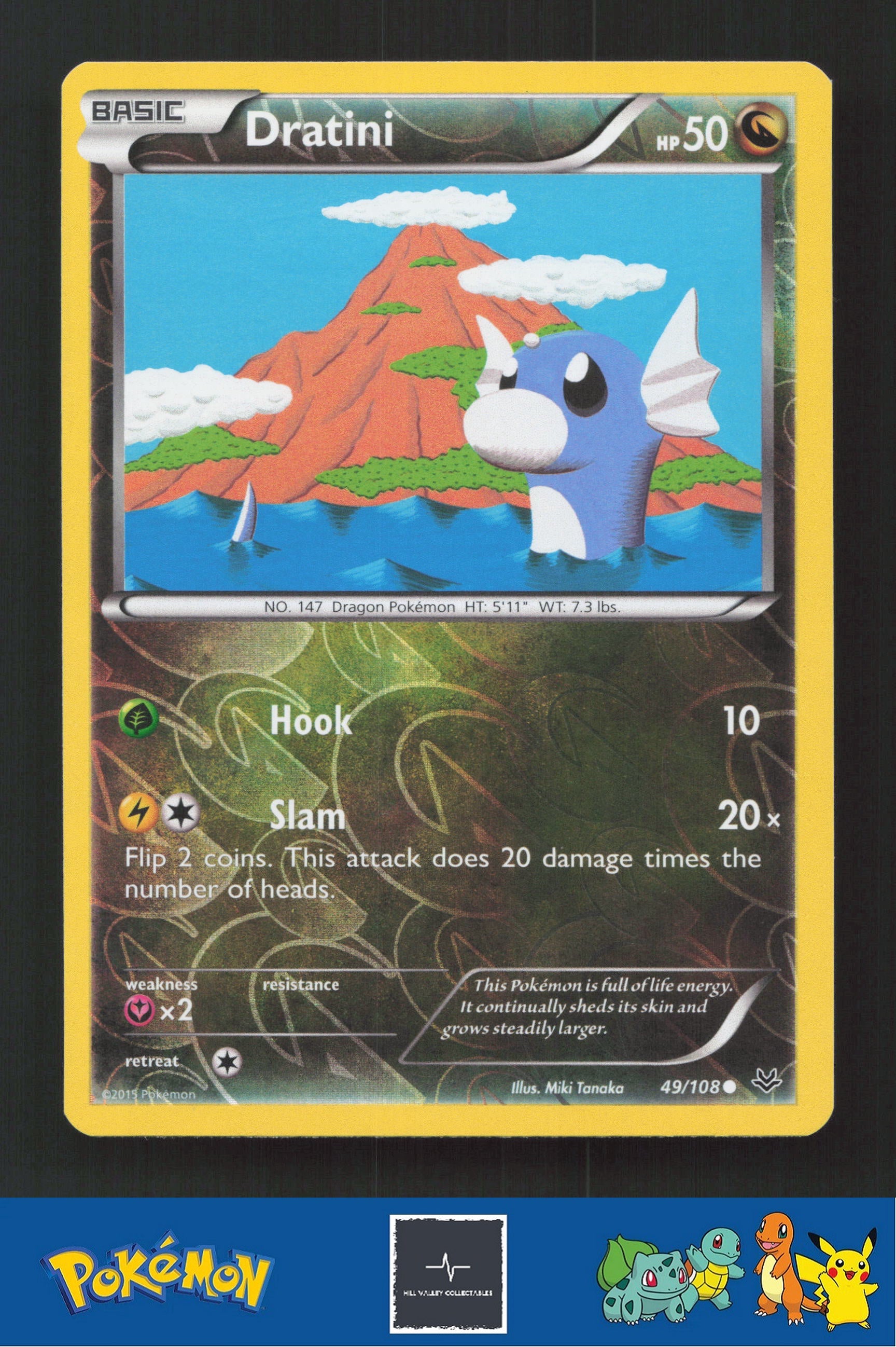 2015 Pokemon XY Roaring Skies 49/108 Dratini Reverse