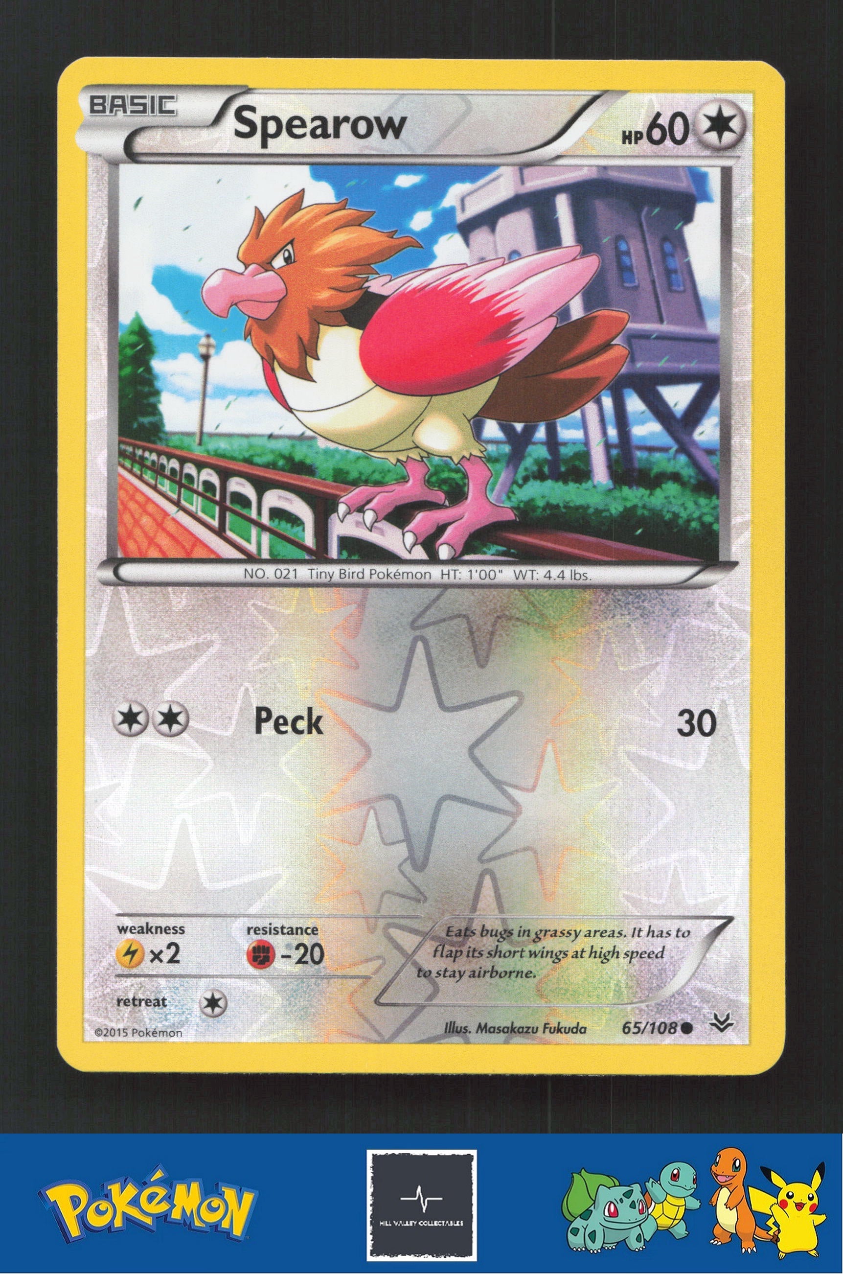 2015 Pokemon XY Roaring Skies 65/108 Spearow Reverse
