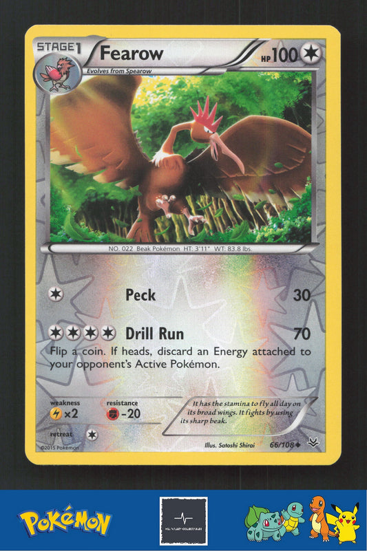 2015 Pokemon XY Roaring Skies 66/108 Fearow Reverse