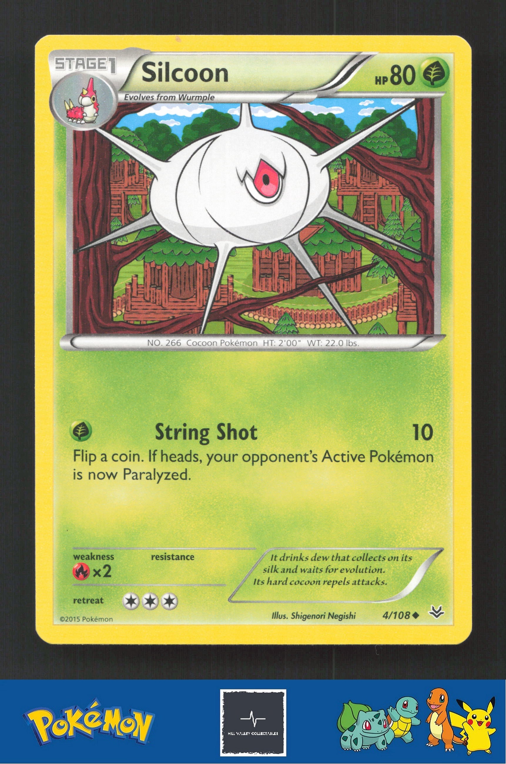 2015 Pokemon XY Roaring Skies 4/108 Silcoon