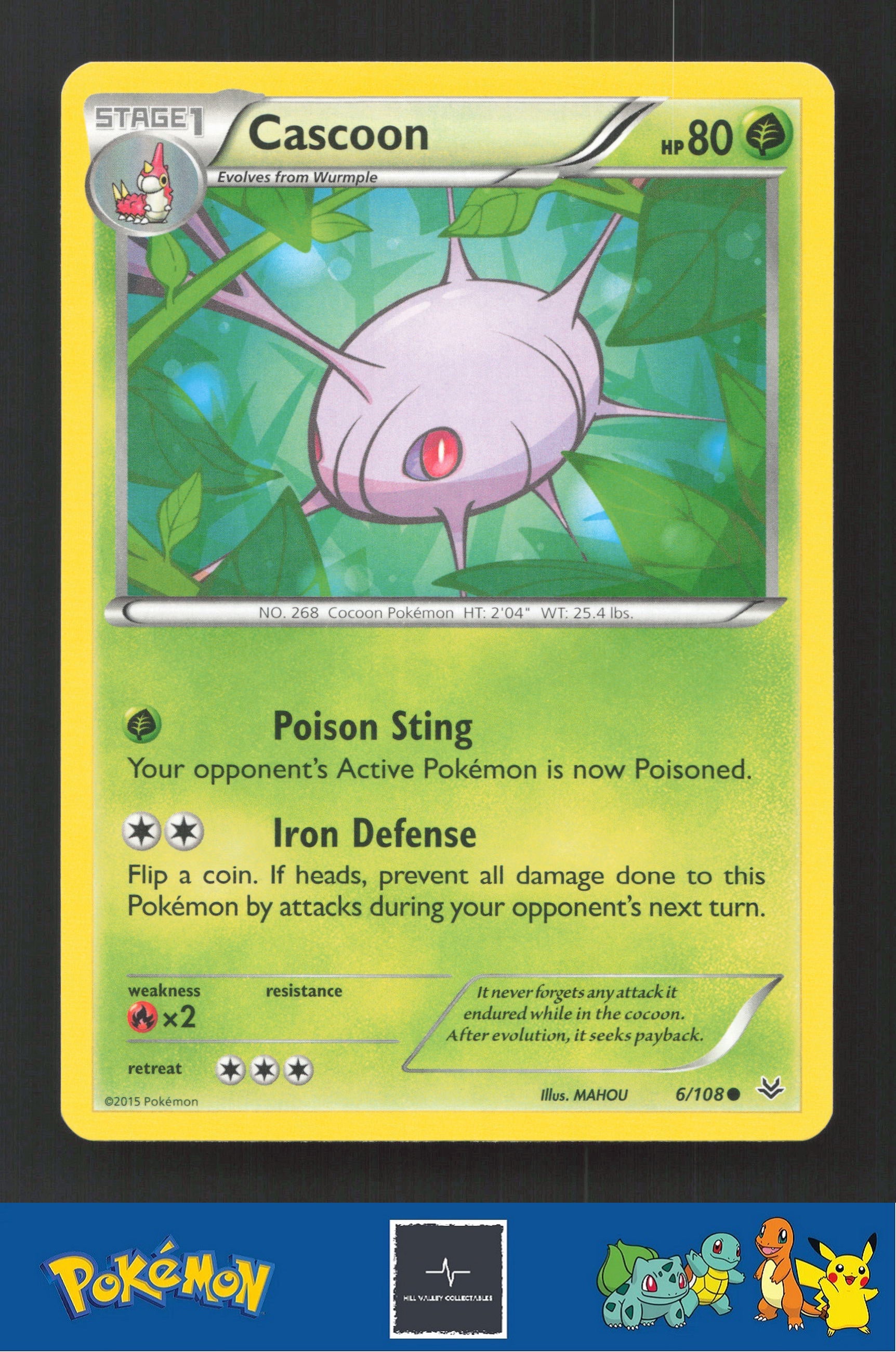 2015 Pokemon XY Roaring Skies 6/108 Cascoon