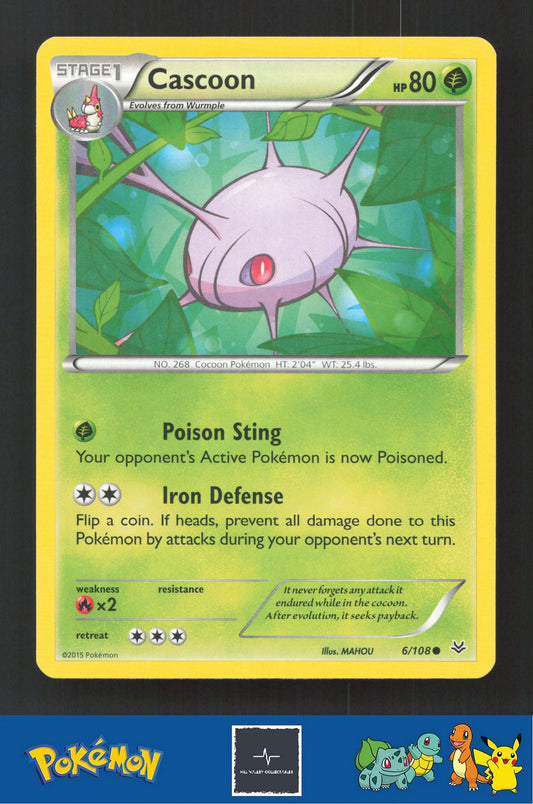 2015 Pokemon XY Roaring Skies 6/108 Cascoon