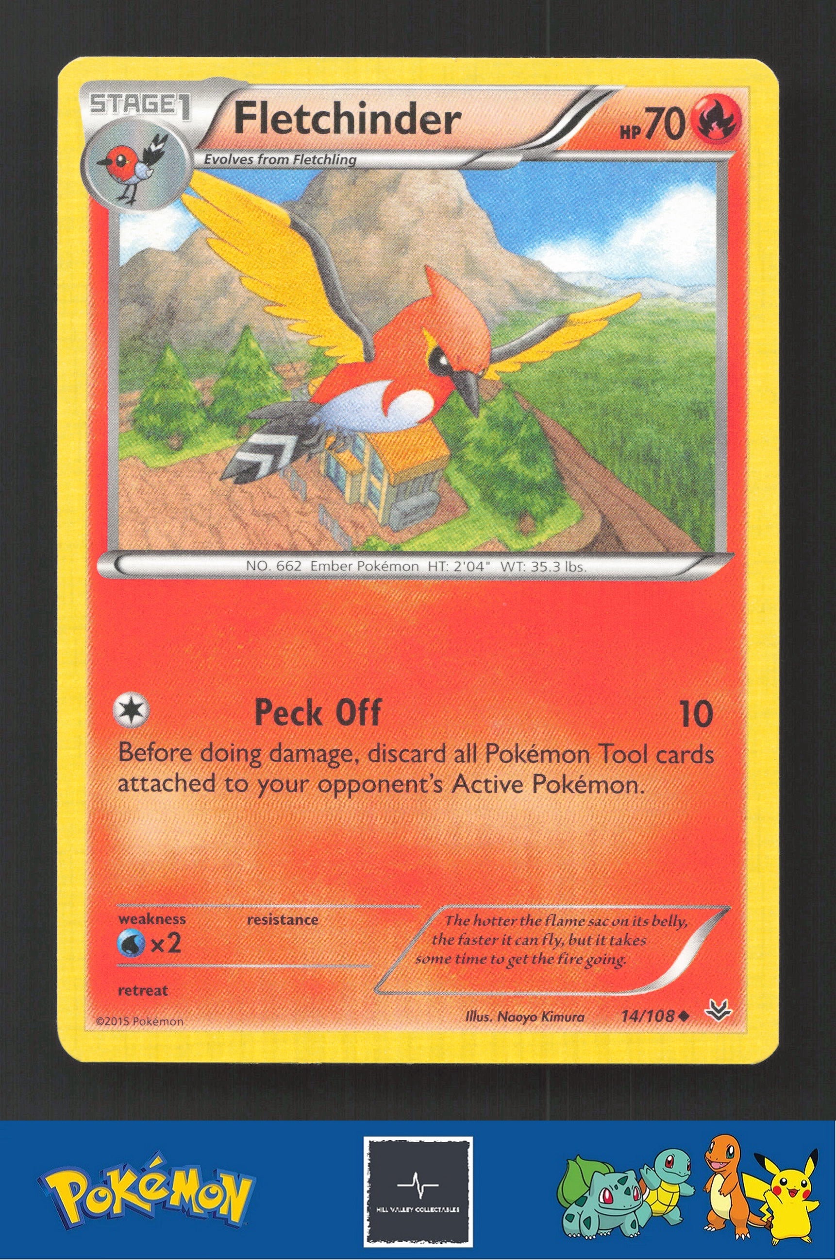 2015 Pokemon XY Roaring Skies 14/108 Fletchinder