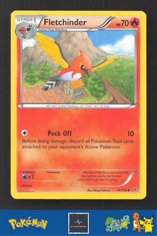 2015 Pokemon XY Roaring Skies 14/108 Fletchinder