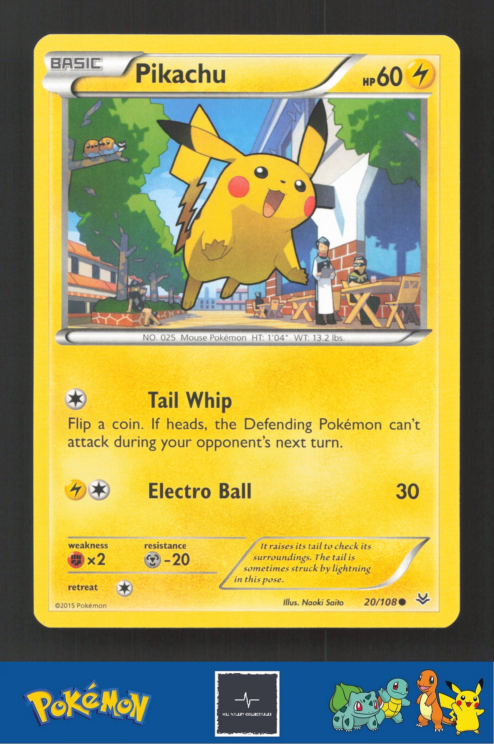 2015 Pokemon XY Roaring Skies 20/108 Pikachu