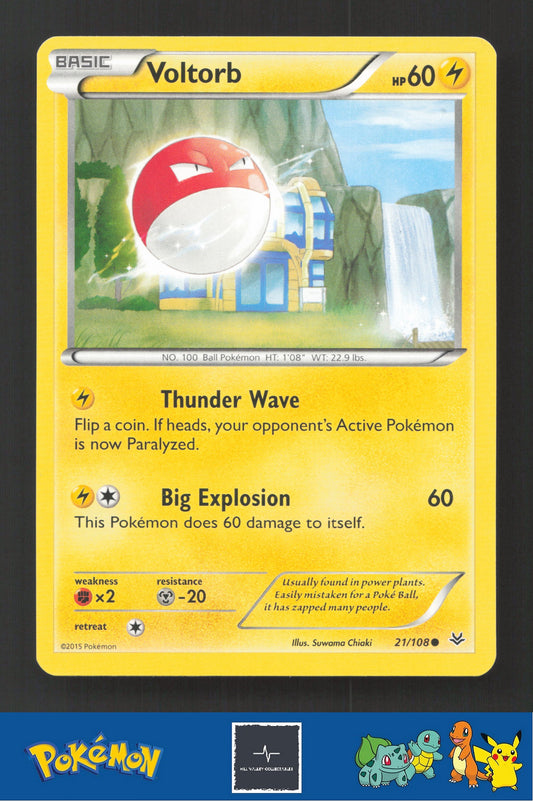 2015 Pokemon XY Roaring Skies 21/108 Voltorb