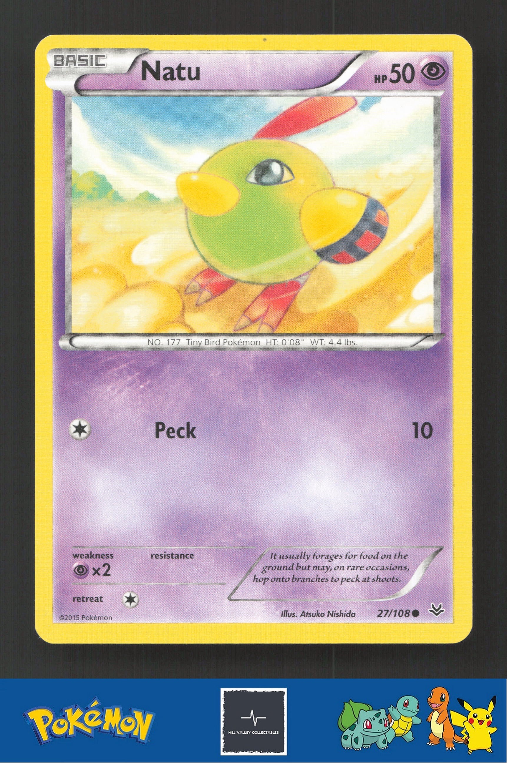 2015 Pokemon XY Roaring Skies 27/108 Natu