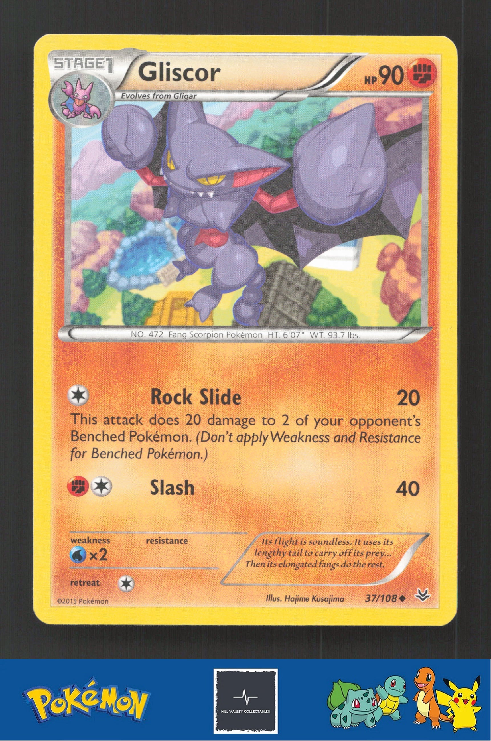 2015 Pokemon XY Roaring Skies 37/108 Gliscor