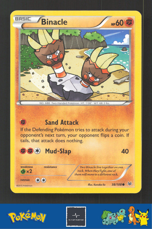 2015 Pokemon XY Roaring Skies 38/108 Binacle