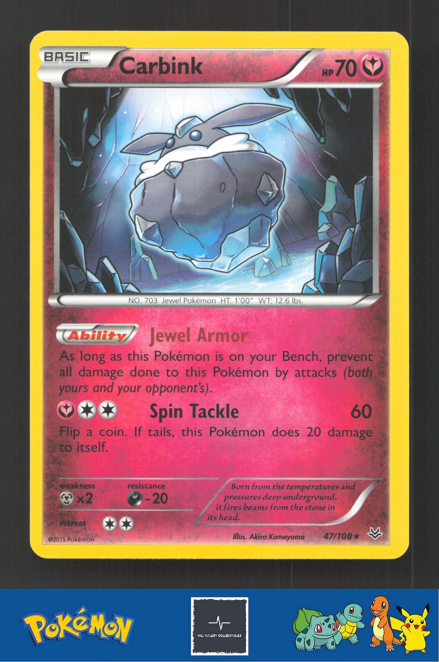 2015 Pokemon XY Roaring Skies 47/108 Carbink