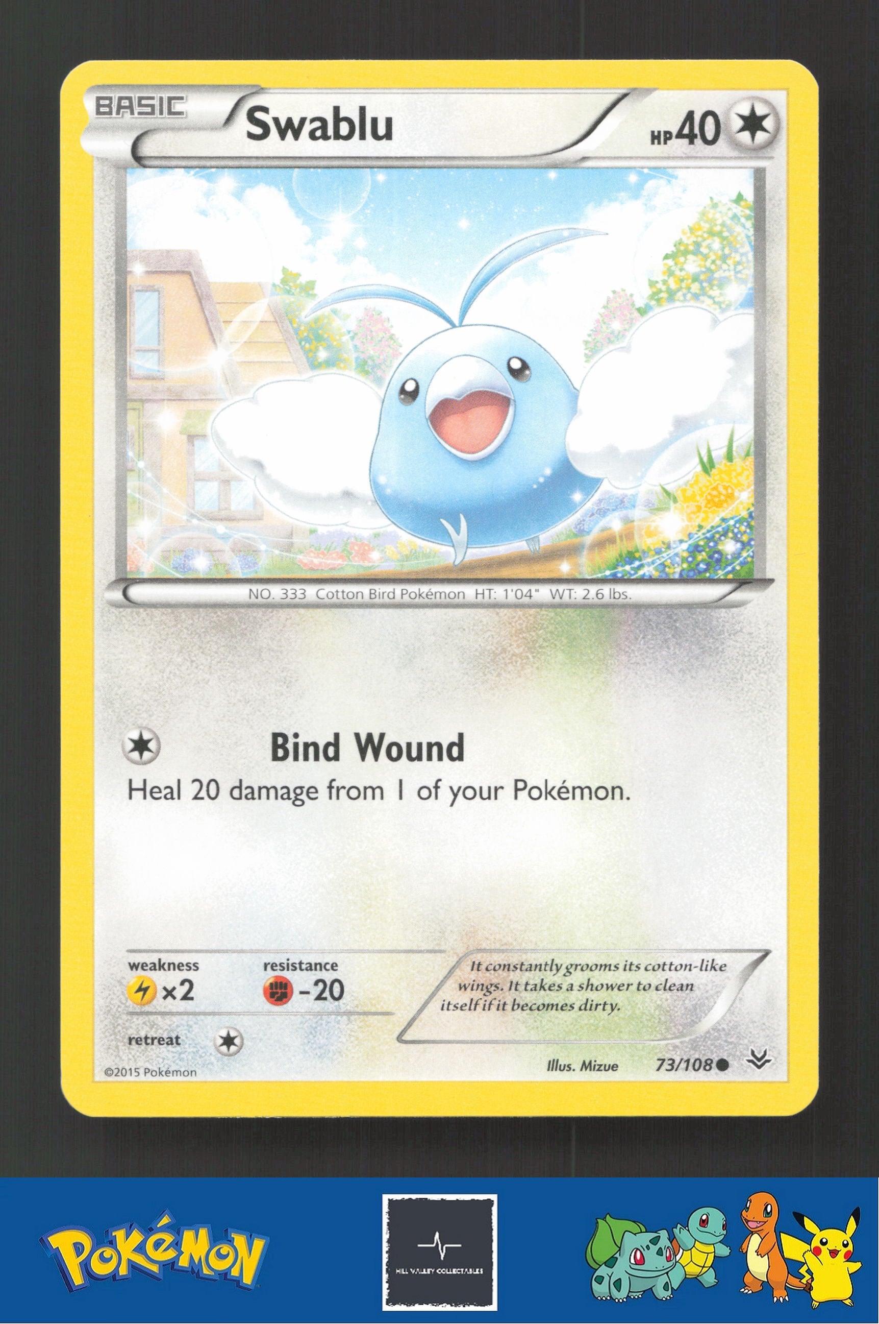 2015 Pokemon XY Roaring Skies 73/108 Swablu