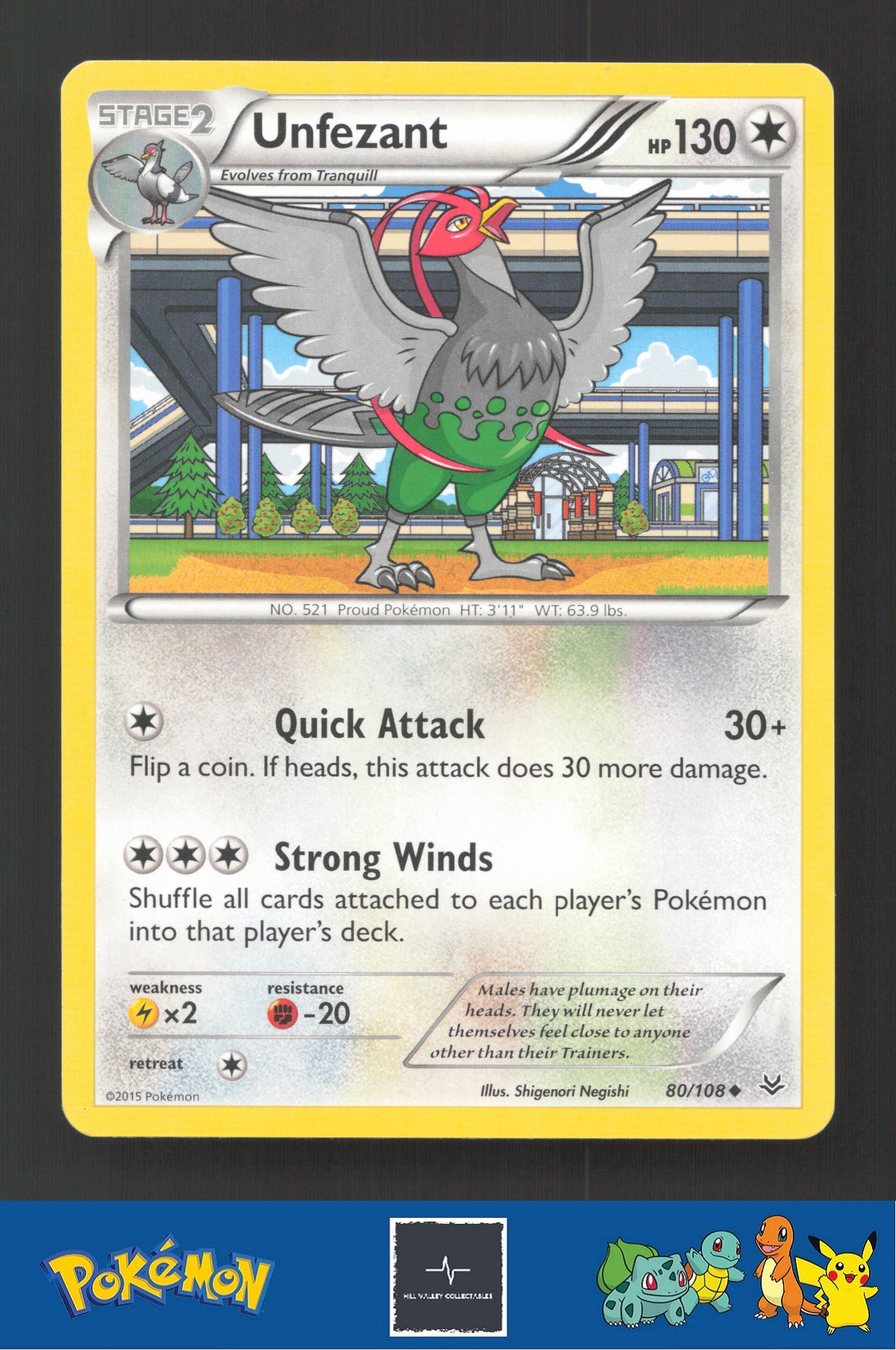 2015 Pokemon XY Roaring Skies 80/108 Unfezant