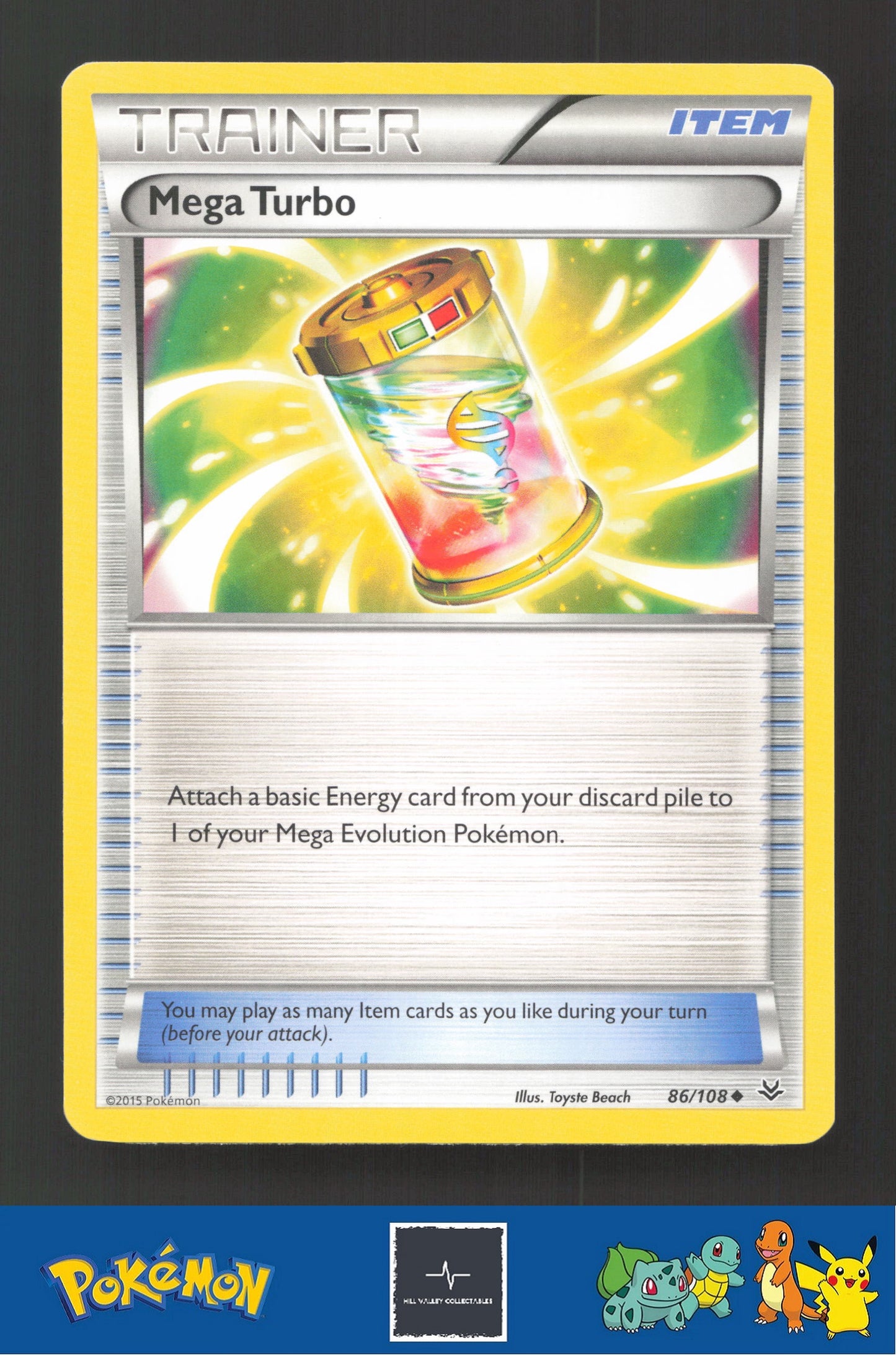 2015 Pokemon XY Roaring Skies 86/108 Mega Turbo