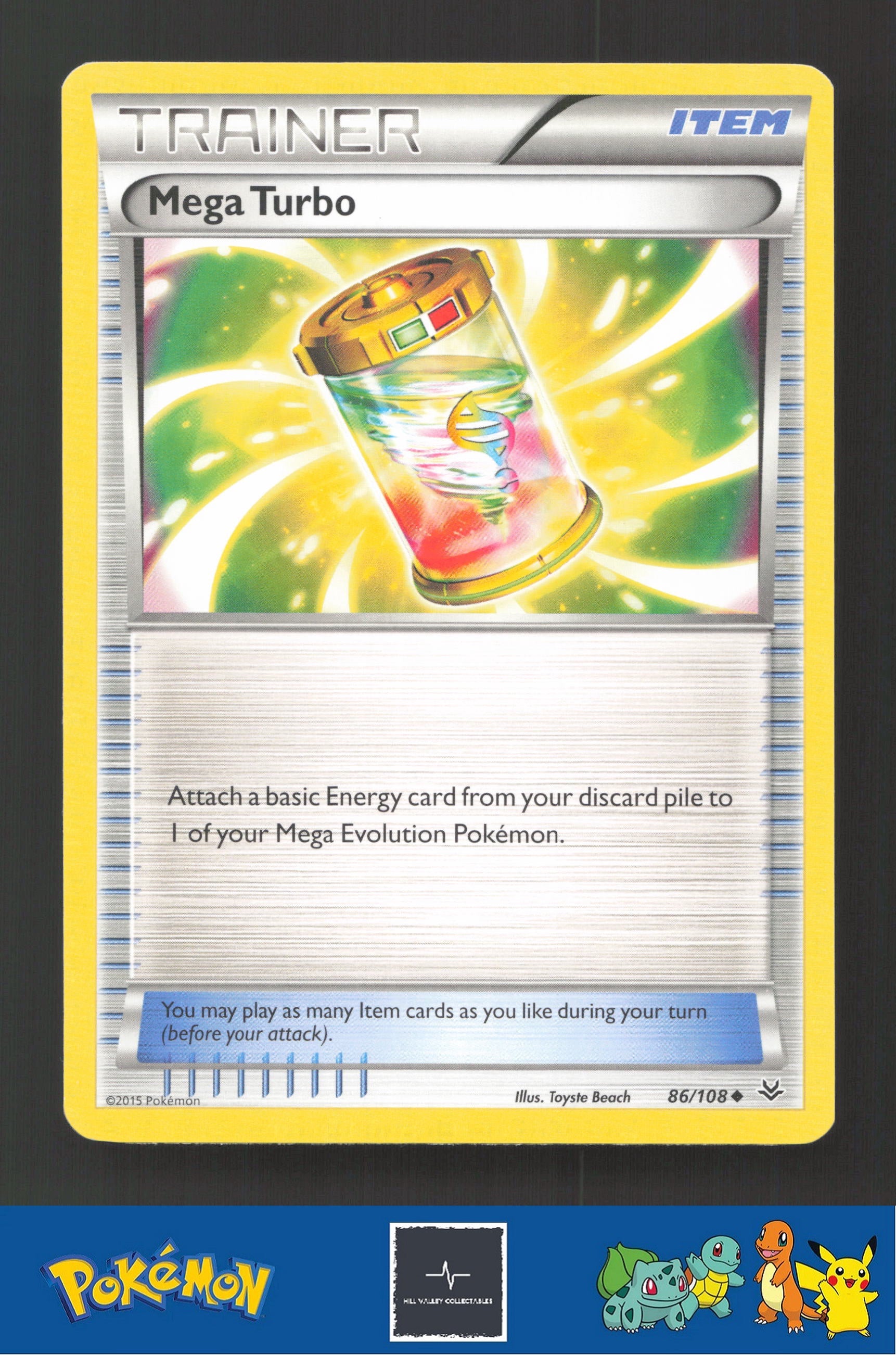 2015 Pokemon XY Roaring Skies 86/108 Mega Turbo