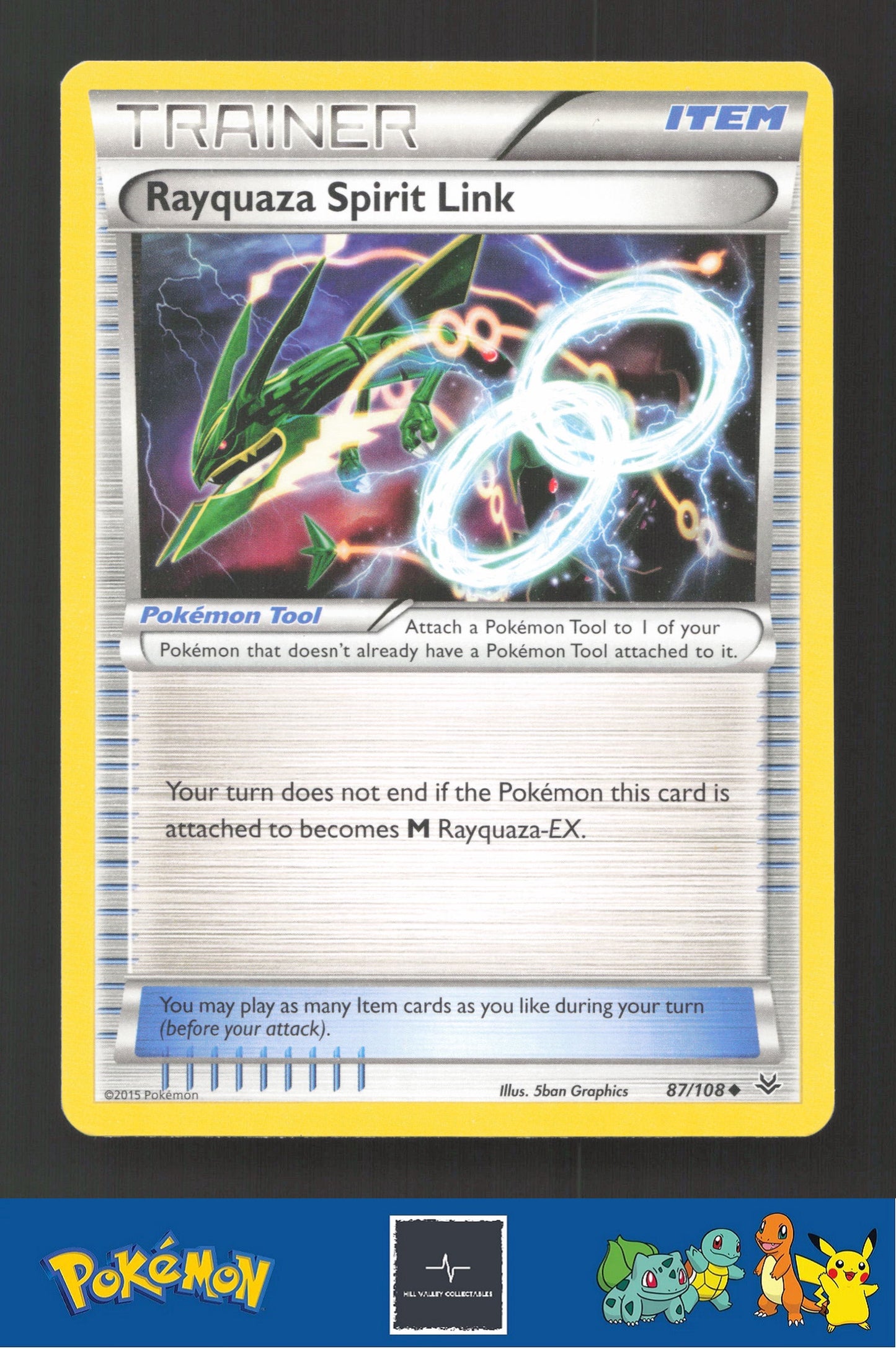 2015 Pokemon XY Roaring Skies 87/108 Rayquaza Spirit Link