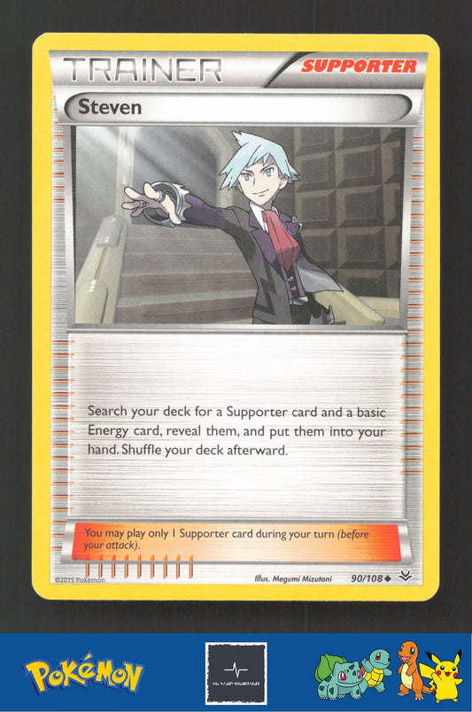 2015 Pokemon XY Roaring Skies 90/108 Steven