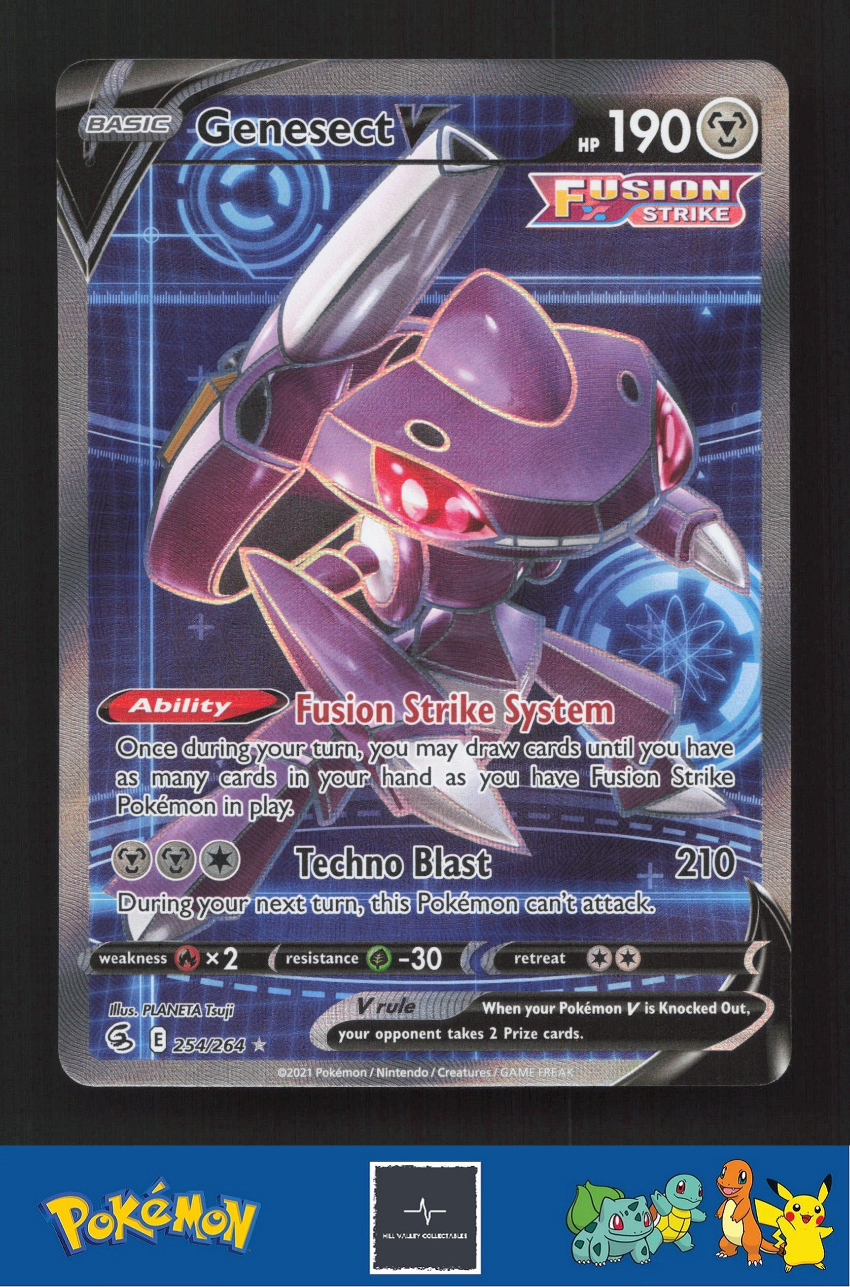 2021 Pokemon SWSH Fusion Strike 254/264 Genesect V