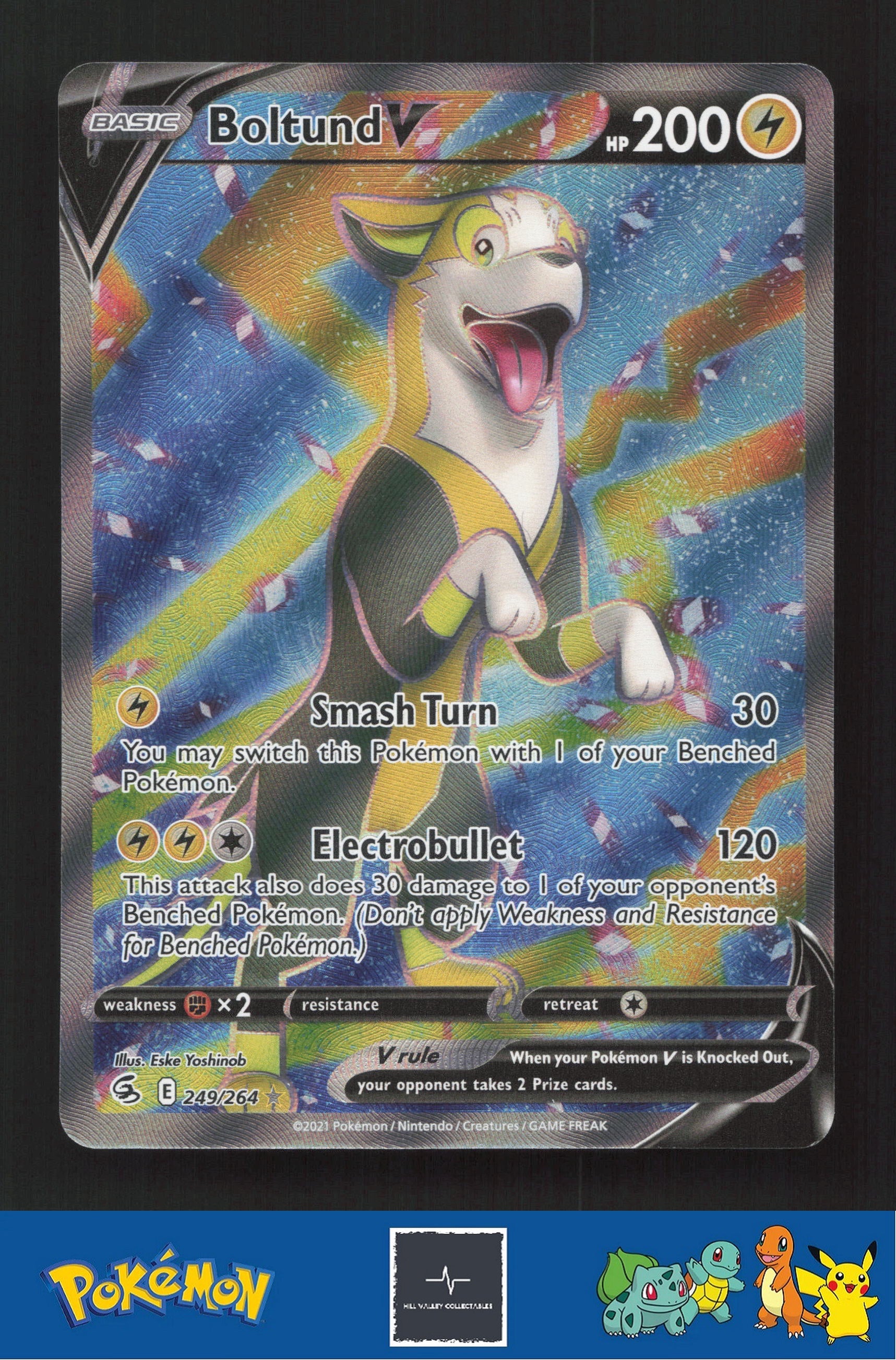 2021 Pokemon SWSH Fusion Strike 249/264 Boltund V