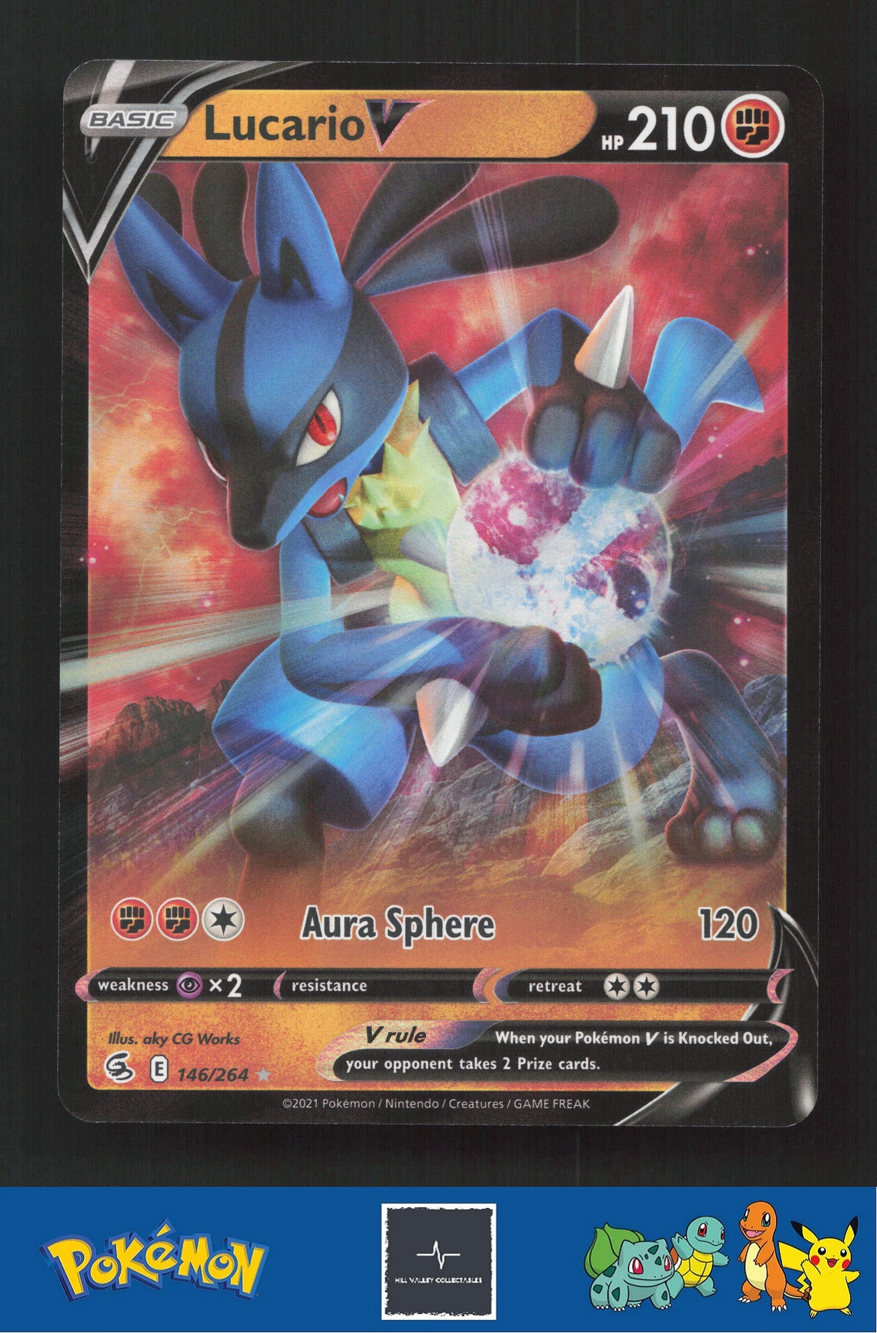 2021 Pokemon SWSH Fusion Strike 146/264 Lucario V