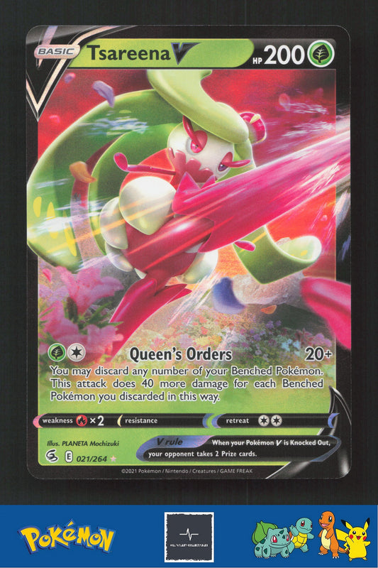 2021 Pokemon SWSH Fusion Strike 021/264 Tsareena V