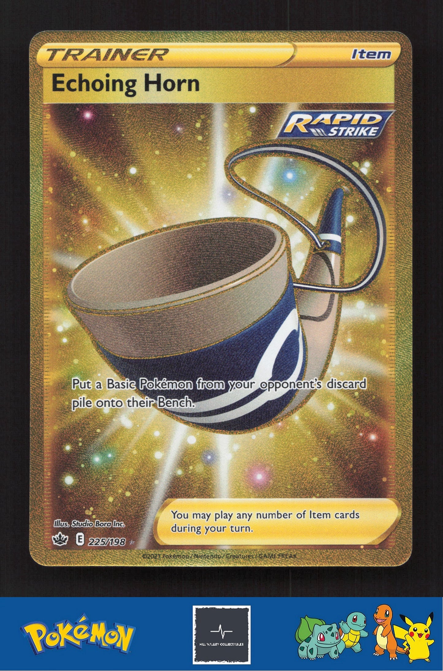 2021 Pokemon SWSH Chilling Reign 225/198 Echoing Horn