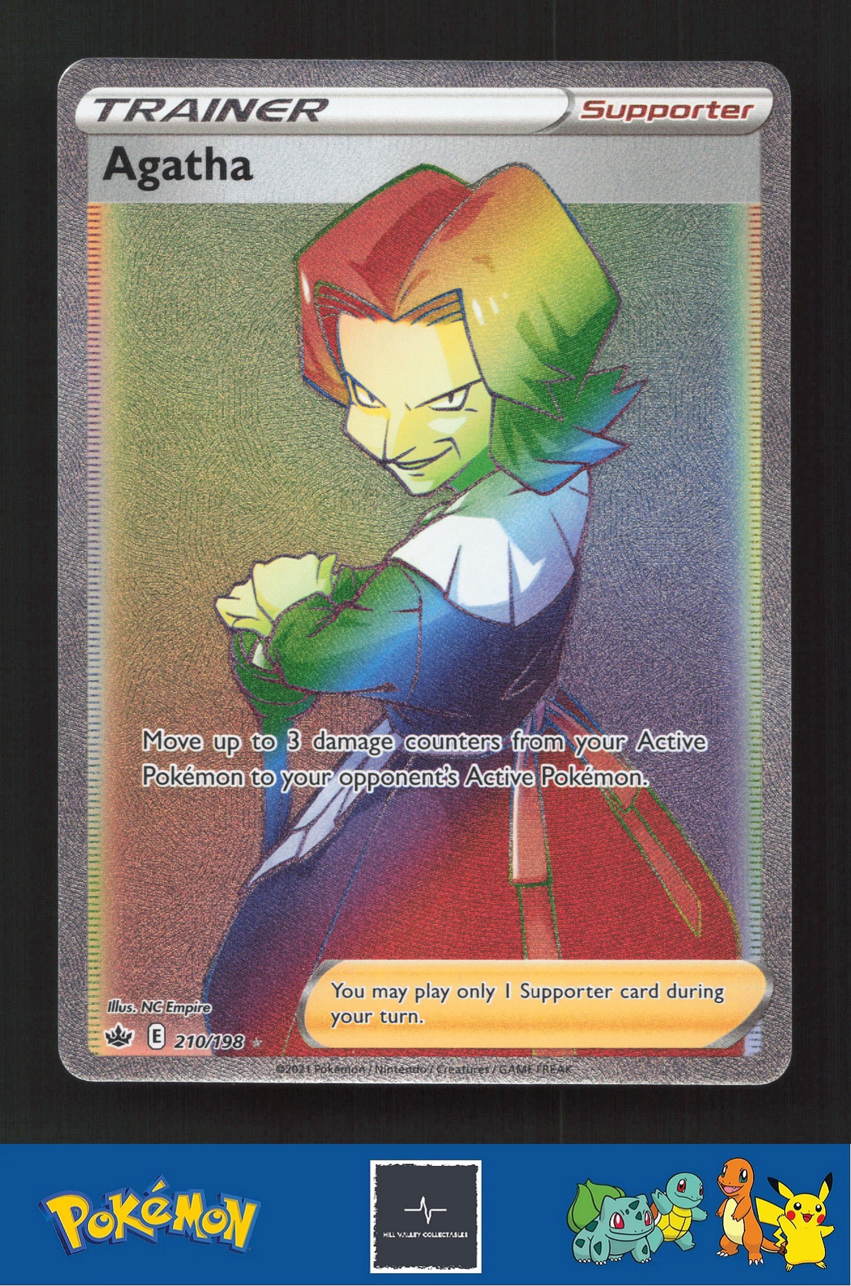 2021 Pokemon SWSH Chilling Reign 210/198 Agatha