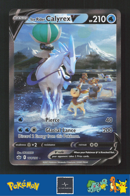 2021 Pokemon SWSH Chilling Reign 164/198 Ice Rider Calyrex V