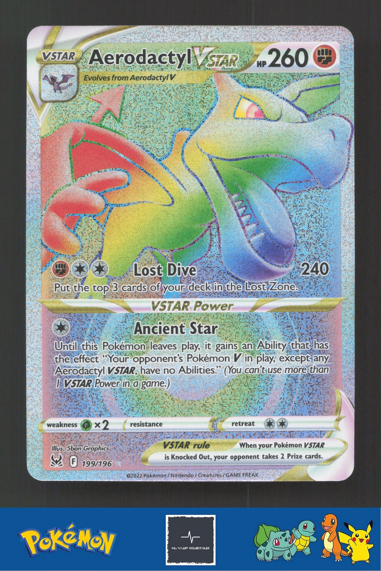 2022 Pokemon Lost Origin 199/196 Aerodactyl Vstar