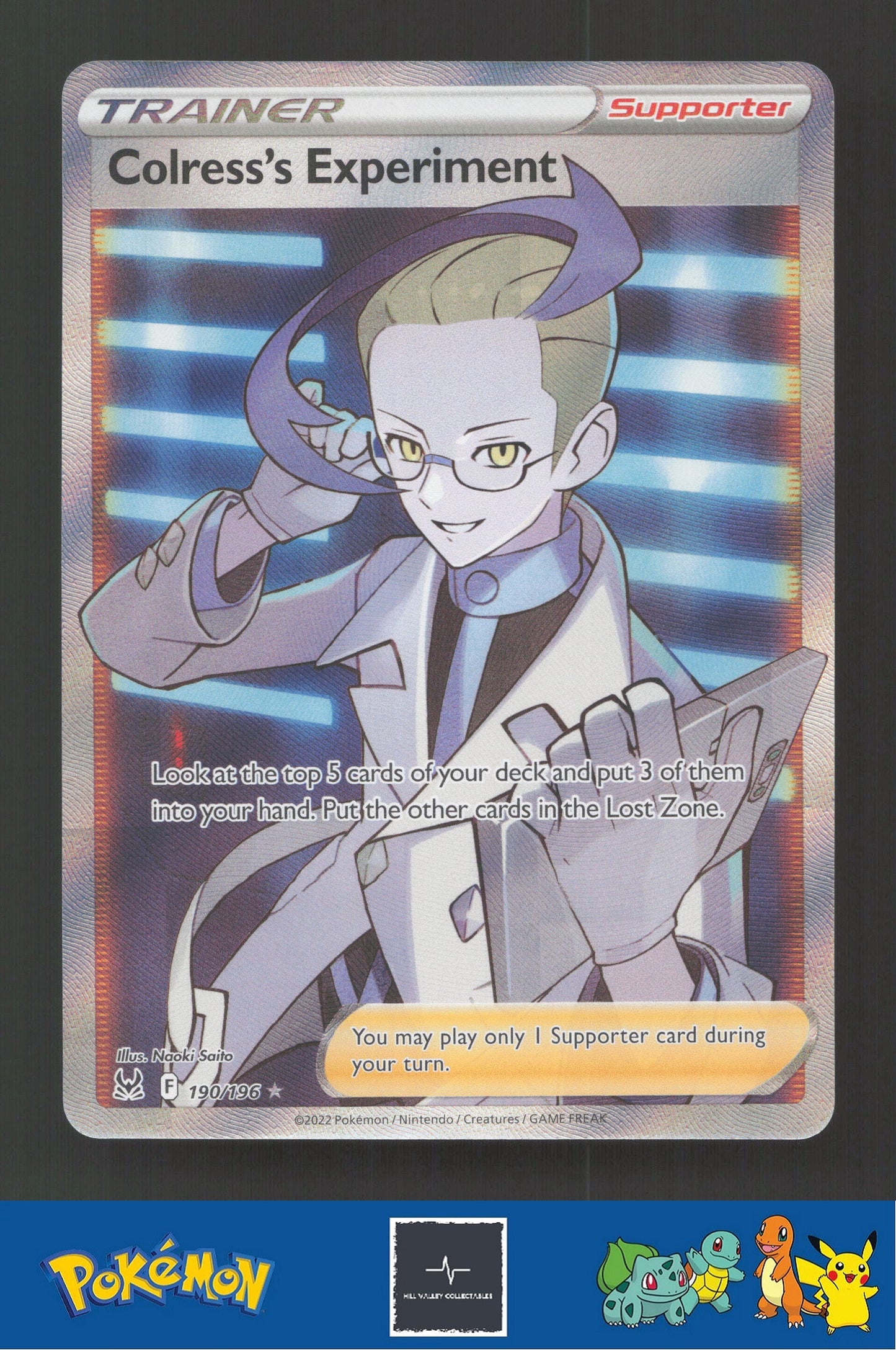 2022 Pokemon Lost Origin 190/196 Colress's Experiment