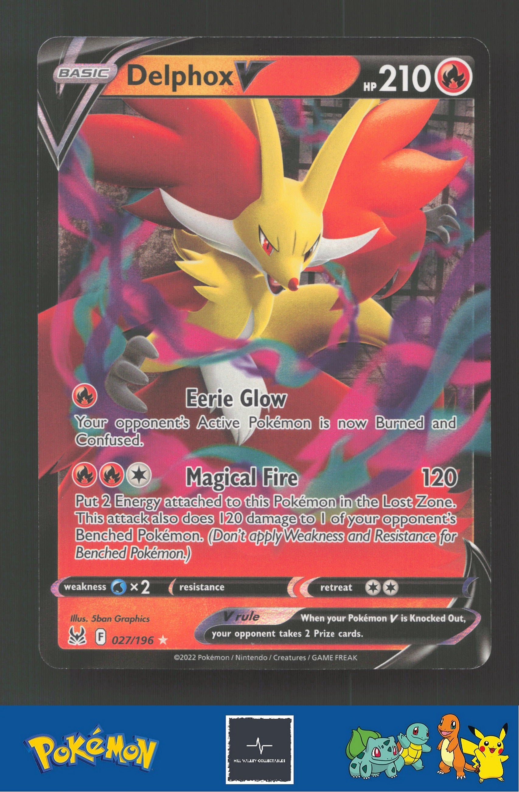 2022 Pokemon Lost Origin 027/196 Delphox V