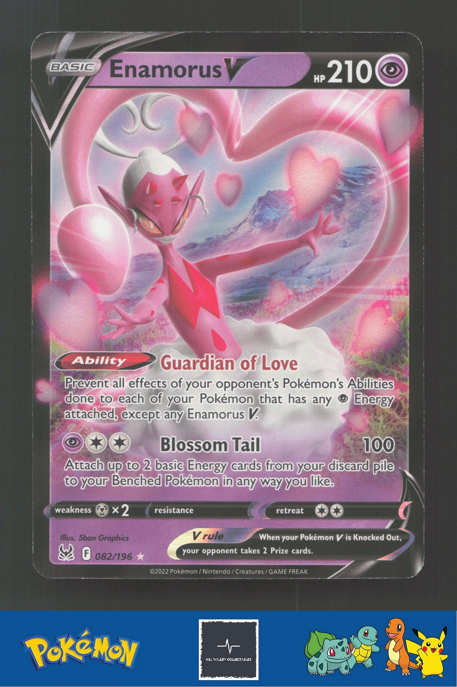 2022 Pokemon Lost Origin 082/196 Enamorus V