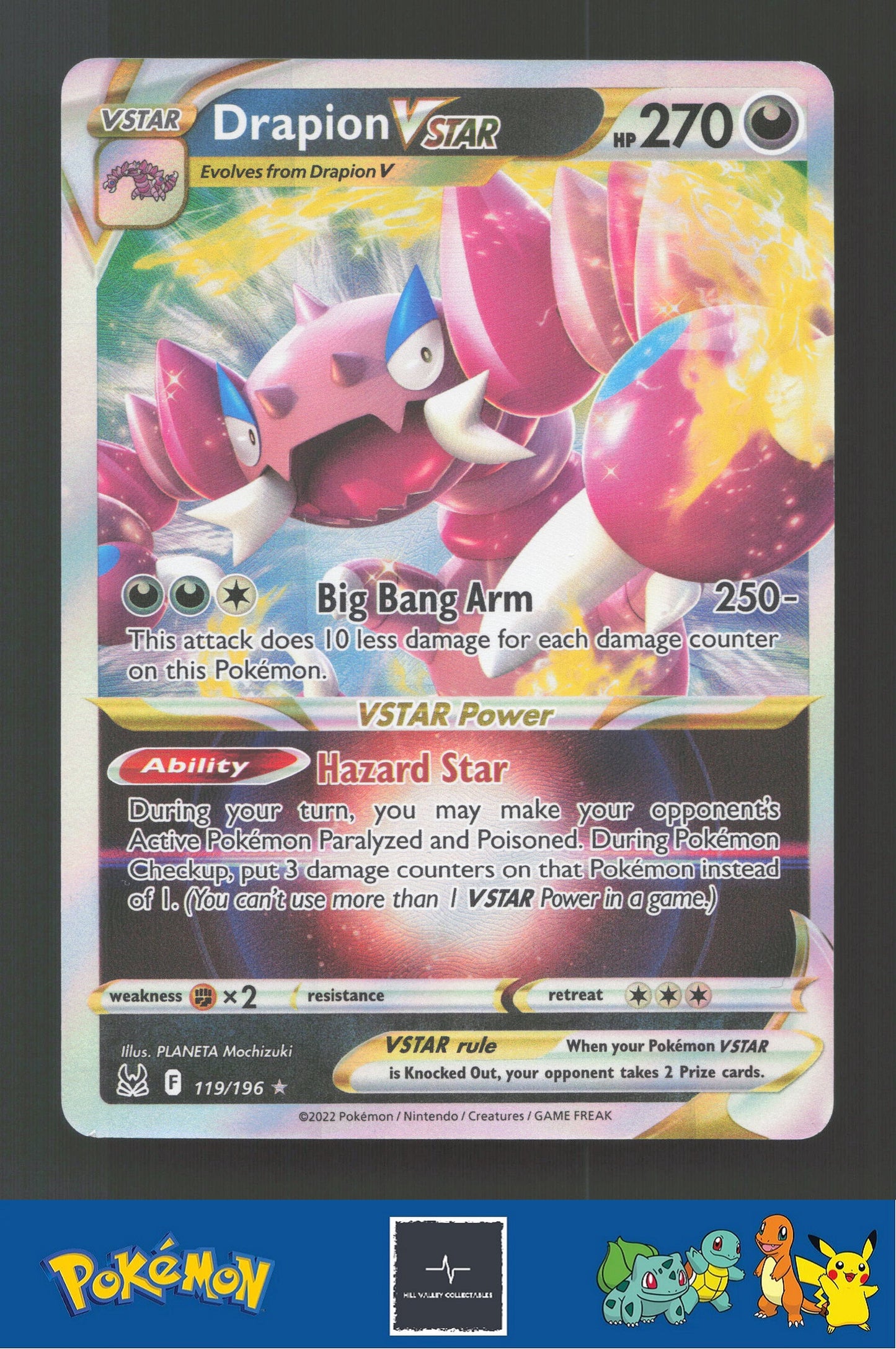 2022 Pokemon Lost Origin 119/196 Drapion Vstar